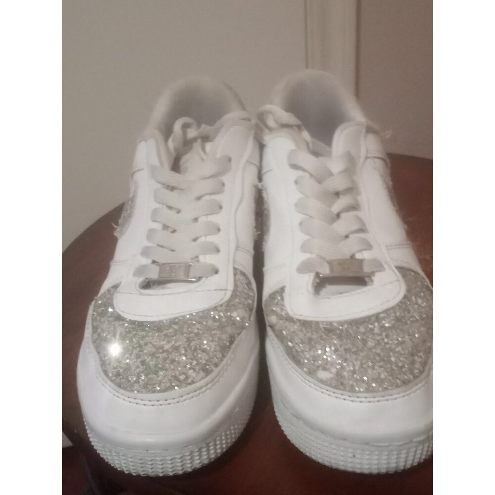 Bling Nike Air Force 1 '07 Shoes with Swarovski Crystal Bedazzled - White Sz 7 - Picture 7 of 13